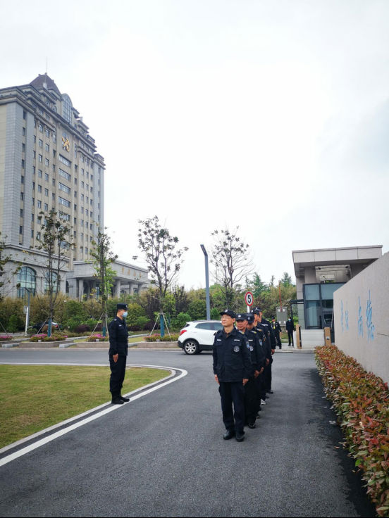 潤州保安公司組織市檢察院保安隊員隊列訓練