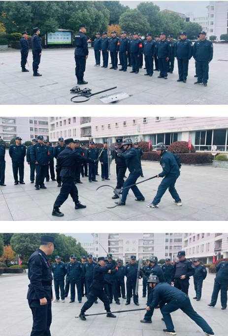 以“訓(xùn)”筑防  嚴守校園安全防線—— 潤州保安公司開展校園防暴安全演練